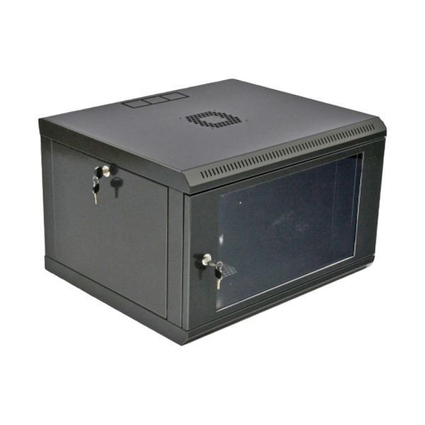 6U Шафа 19" , 600x500x373мм (Ш*Г*В), економ, акрилове скло, чорна 99-00006974 фото