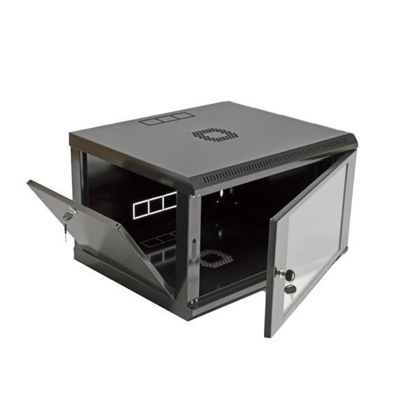 6U Шафа 19" , 600x500x373мм (Ш*Г*В), економ, акрилове скло, чорна 99-00006974 фото