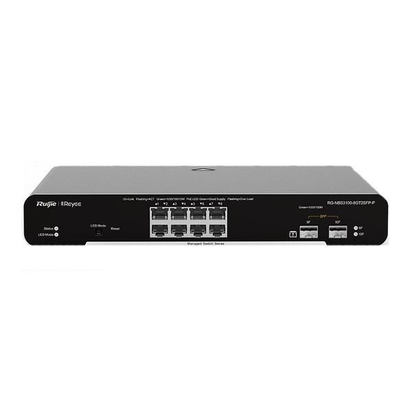 Ruijie RG-NBS3100-8GT2SFP-P 8-портовий гігабітний L2 керований комутатор POE 99-00008407 фото