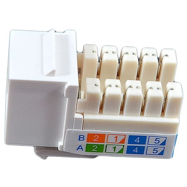 EPNew 6KTVM-U0WH Модуль KeyStone RJ45 UTP, кат. 6, 110, Slim, W &ndash; 16.6 мм, белый 99-00006931 фото