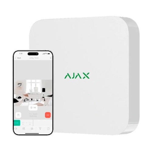 Ajax NVR на 16 каналов - Сетевой видеорегистратор белого цвета 99-00014688 фото