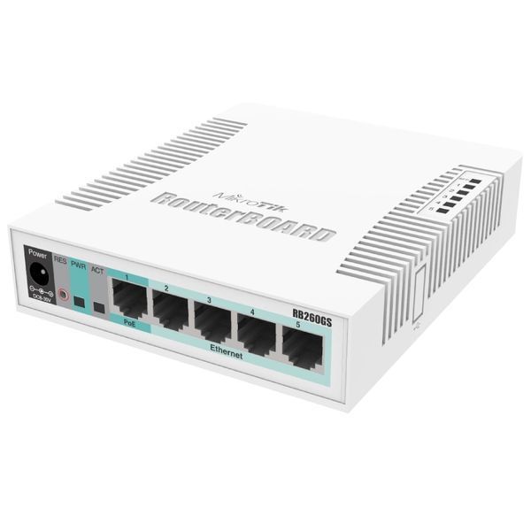 MikroTik RB260GS (CSS106-5G-1S) 5-портовий гігабітний керований комутатор 99-00014398 фото
