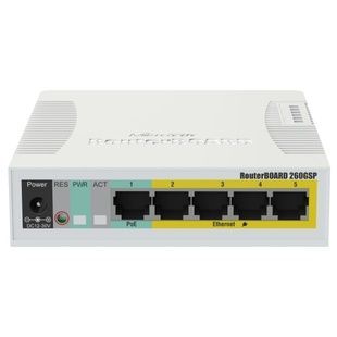 MikroTik RB260GSP (CSS106-1G-4P-1S) 5-портовый гигабитный управляемый PoE коммутатор 99-00014399 фото