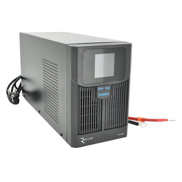 RITAR RTSW-1500 LCD 1500ВА 12В ДБЖ з правильною синусоїдою під зовнішній АКБ 99-00009710 фото