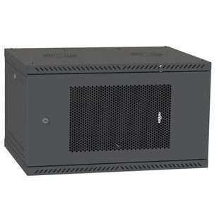 IPCOM 4U 600x350 Шафа телекомунікаційна двері перф (RAL9005) 99-00017718 фото