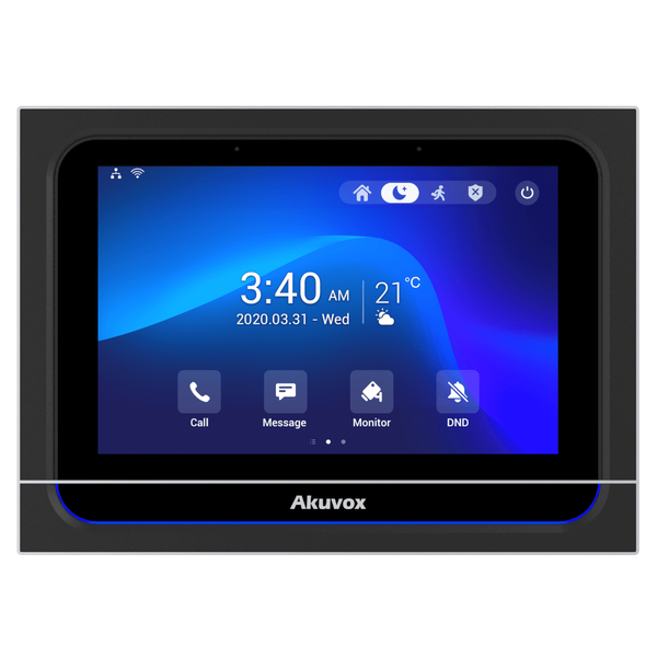 X933W Black - 7" SIP домофон на Android з Wi-Fi та Bluetooth, Чорний 00-00000484 фото