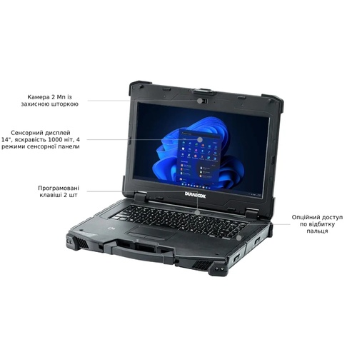 Durabook Z14I 14FHD AG Touch/Intel i7-8550U/16/512F/int/W10P Ноутбук 99-00012331 фото