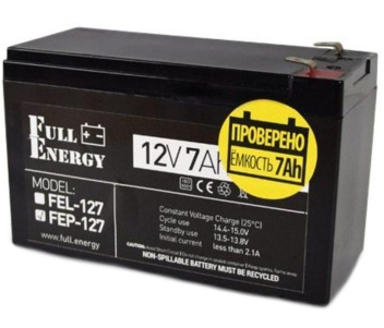 Full Energy FEP-127 Акумулятор 12В 7 Ач для ДБЖ 10000000702 фото