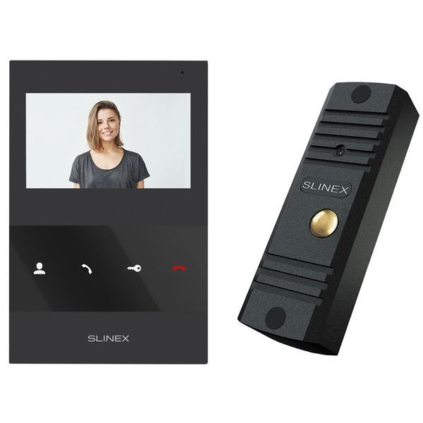 Slinex ML-16HD(Black)+SQ-04M(Black) Комплект&nbsp;відеодомофону 99-00014496 фото