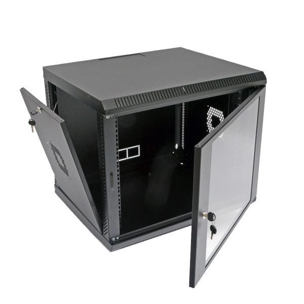 9U Шафа 19" , 600х500х507 мм (Ш*Г*В), акрилове скло, чорна 99-00006975 фото