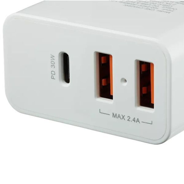 Canyon&nbsp;H-08&nbsp;white&nbsp;(QC/PD&nbsp;30W) Мережевий зарядний пристрiй 99-00012587 фото