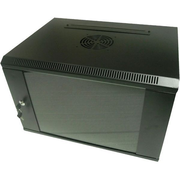 Hypernet WMNC-9U-FLAT-AC-BLACK Шкаф коммутационный настенный 9U 600x450 99-00010175 фото