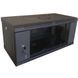 Hypernet WMNC-4U-FLAT-AC-BLACK 4U 600x450 Шкаф коммутационный настенный разборный черный 99-00012485 фото 1