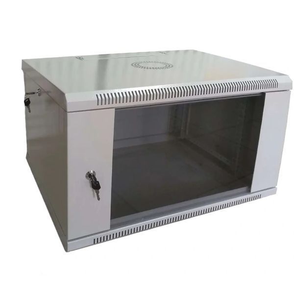 WMNC-35-6U-FLAT Шафа 6U 600x350 мм Hypernet настінна розбірна 99-00008841 фото