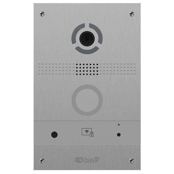 Bas-IP AV-08FB silver IP панель вызова с распознаванием лиц и считывателем UKEY 99-00009106 фото