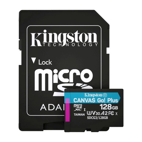Kingston microSDXC 128 Гб U3 V30 A2 (SDCG3/128GBSP) Карта памяти 99-00010960 фото
