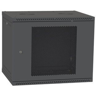 IPCOM 9U 600x450 Шкаф телекоммуникационный двери перф (черный) 99-00017724 фото
