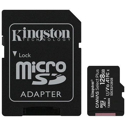 Kingston 128 Гб microSDXC U1 V10 A1 (SDCS2/128GBSP) Карта памяти 99-00010961 фото