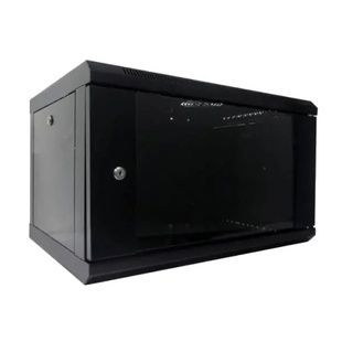 Hypernet WMNC-6U-FLAT-AC-BLACK Шафа коммутаційна настінна 6U 600x450 розбірна 99-00010182 фото