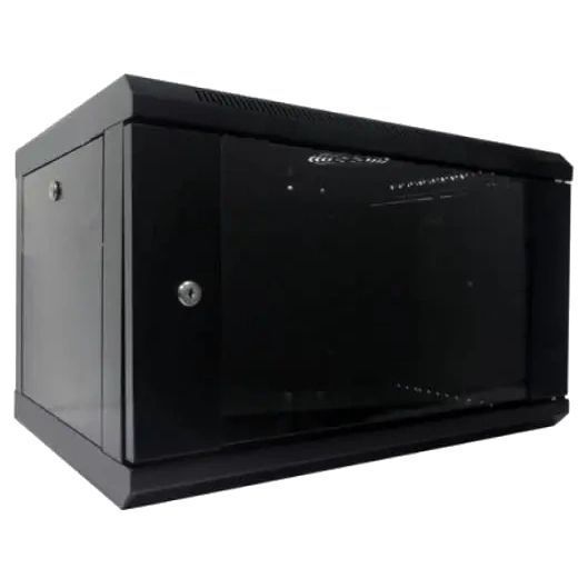 Hypernet WMNC-6U-FLAT-AC-BLACK Шафа коммутаційна настінна 6U 600x450 розбірна 99-00010182 фото