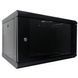 Hypernet WMNC-6U-FLAT-AC-BLACK Шафа коммутаційна настінна 6U 600x450 розбірна 99-00010182 фото 2