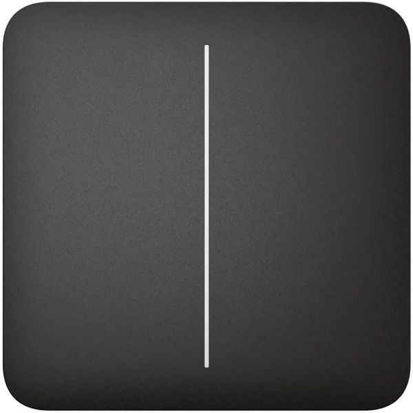 Ajax SoloButton (2-gang) [55] black Кнопка двухклавишного выключателя 99-00012188 фото