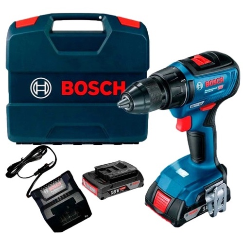Bosch Professional GSR 18V-50 (06019H5000) Акумуляторний дриль-шурупокрут + 2 акб 18 В / 2 А•г + ЗП GAL 18V-20 + L-Case 99-00014139 фото
