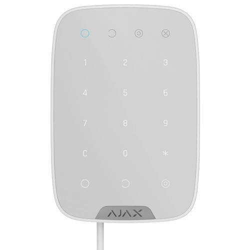 Ajax Keypad Fibra white Дротова сенсорна клавіатура 99-00011032 фото