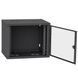 IPCOM 9U 600x600 Шкаф телекоммуникационный двери стекло (черный) 99-00017739 фото 2