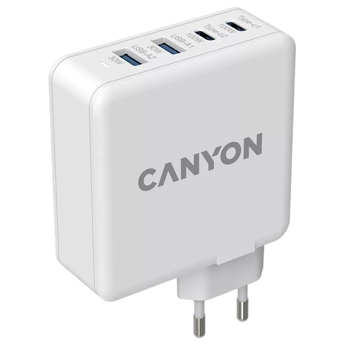 Canyon H-65 white (GAN 100W) Мережевий зарядний пристрiй 99-00012593 фото