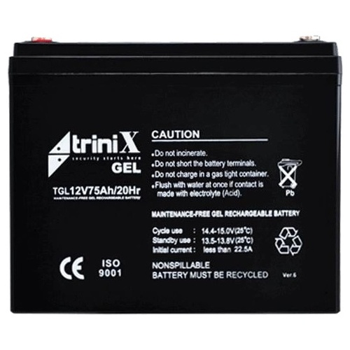 Trinix TGL12V75Ah/20Hr Акумулятор гелевий 12В 75А•год 99-00011439 фото