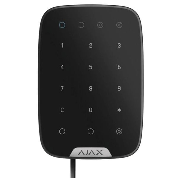 Ajax Keypad Fibra black Проводная сенсорная клавиатура 99-00011040 фото