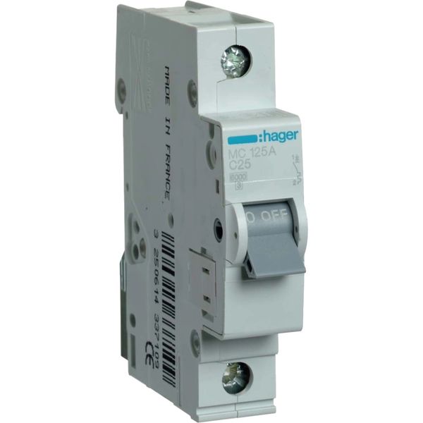Hager In=25А C 6kA MC125A Автоматический выключатель 99-00010965 фото