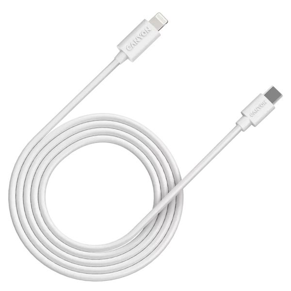 Canyon CFI12B white (Lightning - USB-C) 2м 20Вт Кабель 99-00012596 фото