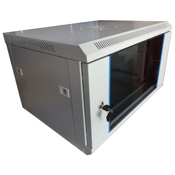 Hypernet WMNC-6U-FLAT-AC Шафа коммутаційна настінна 6U 600x450 розбірна 99-00010340 фото