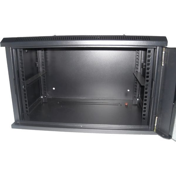 Hypernet WMNC66-12U-FLAT-AC-BLACK Шкаф коммутационный настенный 12U 600x600 разборный черный 99-00010341 фото