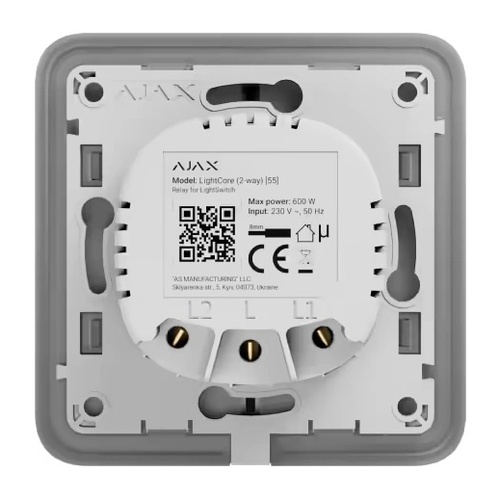 Ajax LightCore (2-way) [55] (8EU) Реле для прохідного вимикача 99-00012185 фото