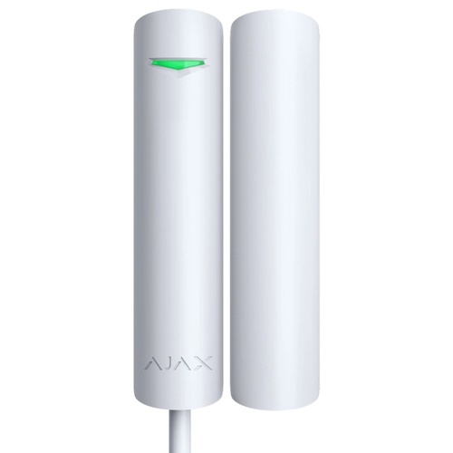 Ajax DoorProtect Plus Fibra white Дротовий магнітоконтактний сповіщувач 99-00011031 фото