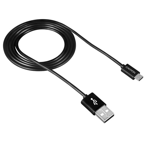 Canyon UM-1B black (Micro USB – USB 2.0) 1м Кабель 99-00012601 фото