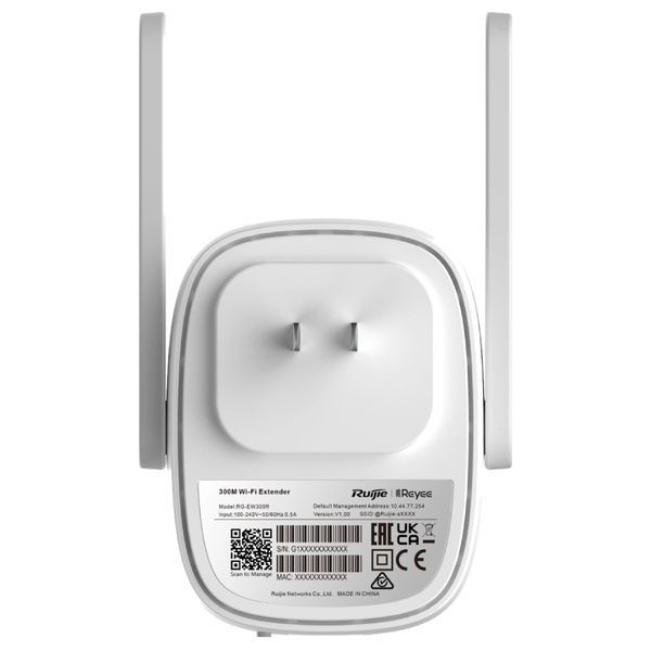 Ruijie Reyee RG-EW300R 300M Wi-Fi репитер 99-00012845 фото
