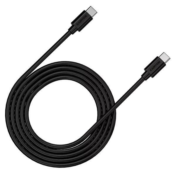 Canyon&nbsp;C12&nbsp;black&nbsp;(100W&nbsp;USB-C&nbsp;- USB-C)&nbsp;2м Кабель 99-00012602 фото