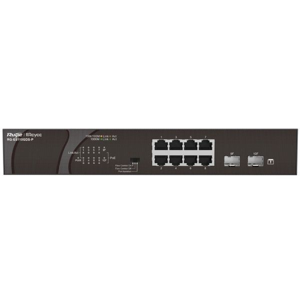 Ruijie Reyee RG-ES110GDS-P 10-портовий некерований PoE комутатор 99-00014725 фото