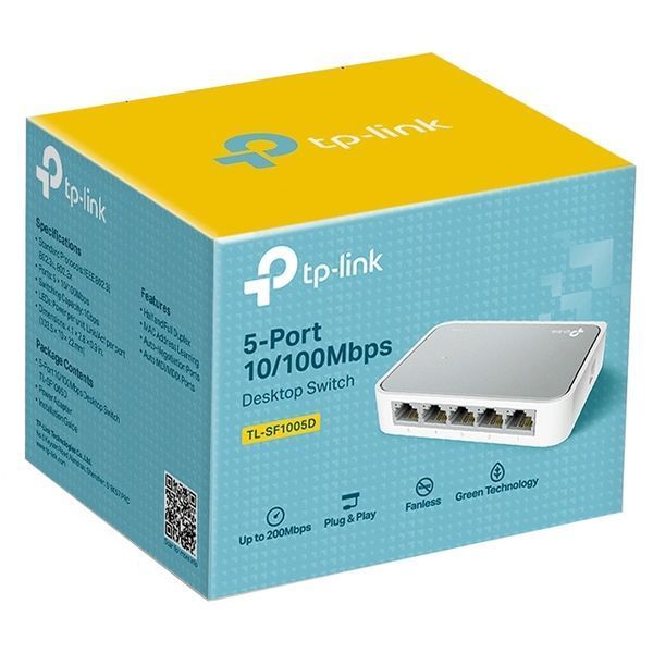 TP-Link TL-SF1005D 5-портовый настольный коммутатор 10/100 Мбит/с 99-00010935 фото