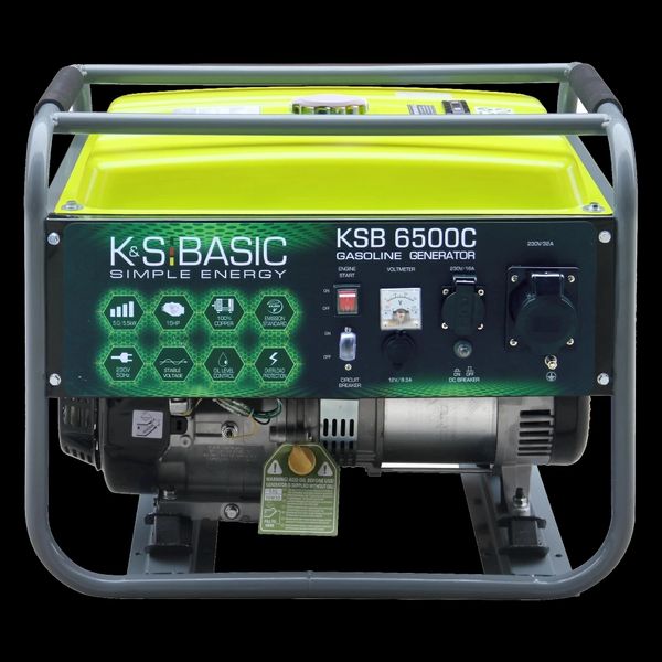 Konner&Sohnen Basic KSB 6500C Генератор бензиновый 230В 5.5 кВт ручной запуск 99-00019400 фото