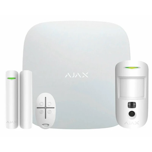 Ajax StarterKit Cam білий комплект охоронної сигналізації 99-00006340 фото