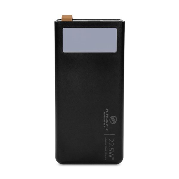 Повербанк 20000mAh Power Bank Kraft KPB-2320FCL Black 22.5W QC3.0 LED-ліхтар 43-00082 фото