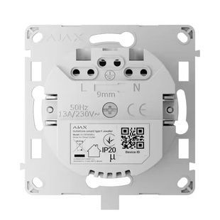 Ajax OutletCore (smart) [type F] [55] (8EU) Реле керування розеткою 99-00017000 фото