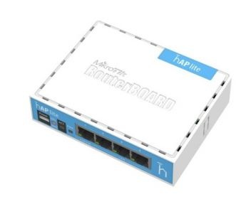 MikroTik hAP lite (RB941-2nD) 2.4GHz Wi-Fi точка доступа с 4-портами Ethernet для домашнего использования 99-00001044 фото
