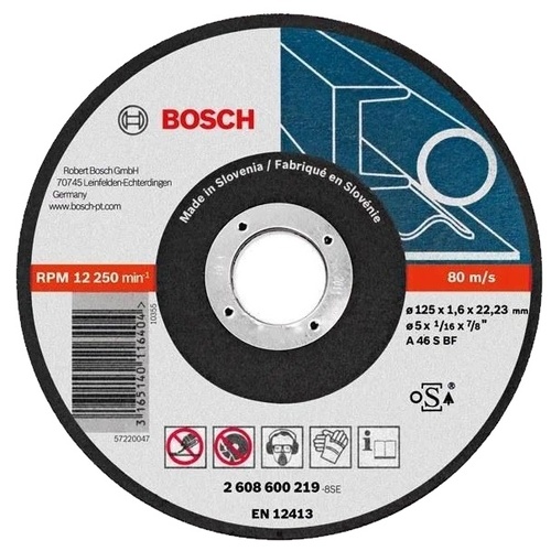 Bosch 125 x 1.6 мм (2608600219) Відрізний круг для металу 99-00014205 фото