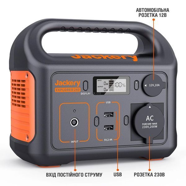 Jackery Explorer 240 EU Зарядная станция 99-00011703 фото